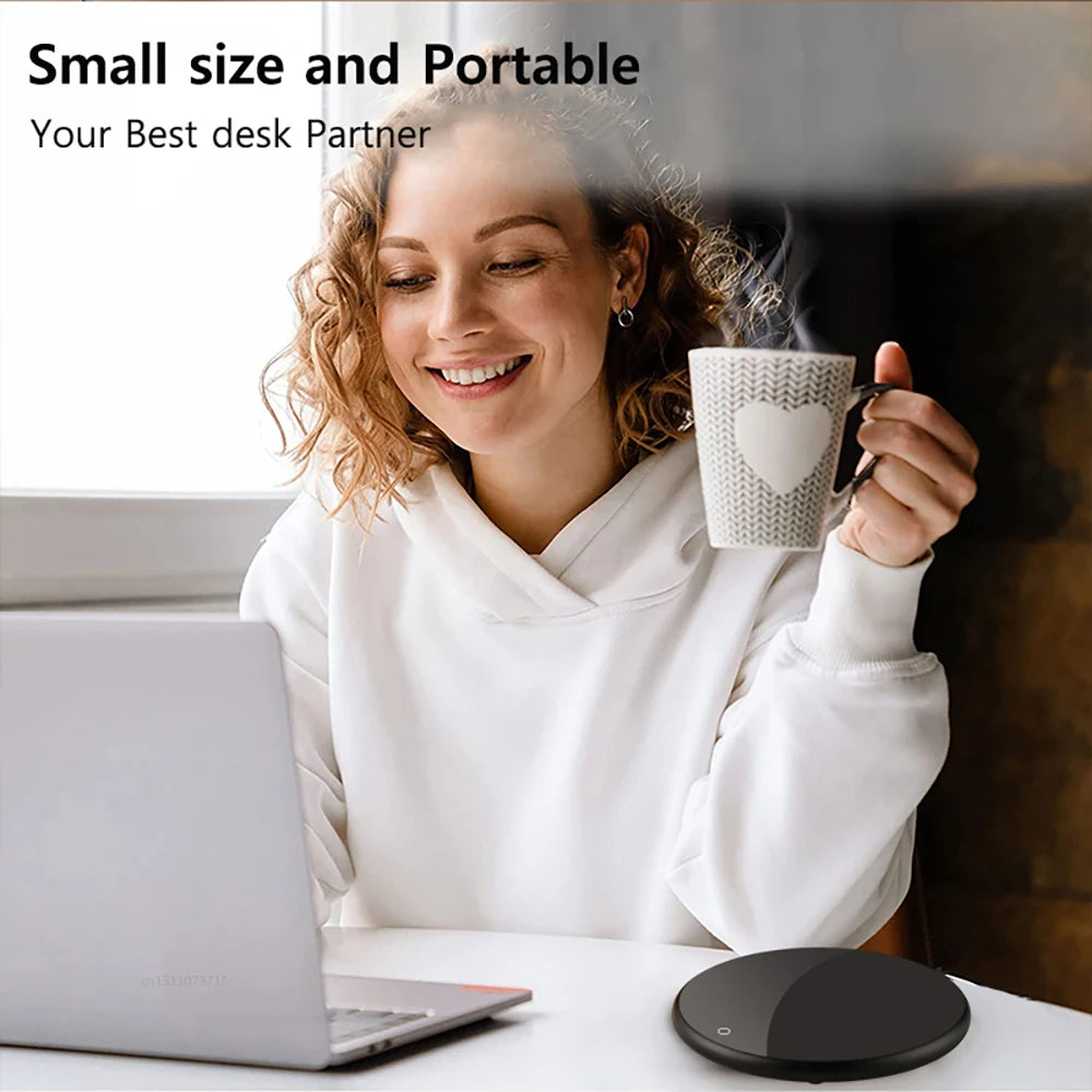 USB Coffee Cup Warmer – Electric Mug Heater for Coffee, Tea, Milk & Water