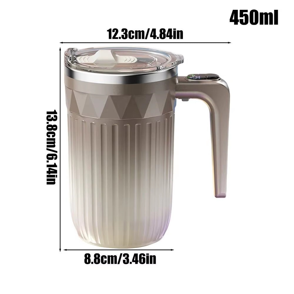 450ml Automatic Self Stirring Coffee Mug – Rechargeable Mixing Cup for Coffee, Tea & Milk