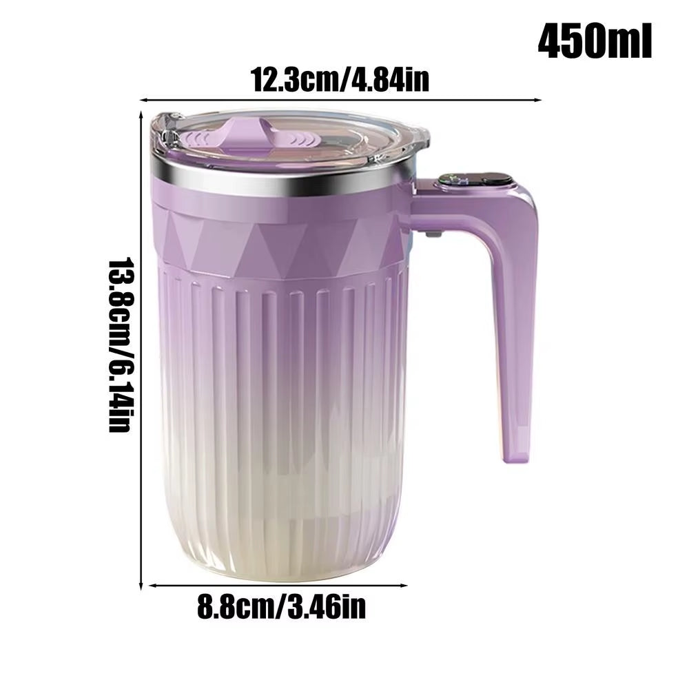 450ml Automatic Self Stirring Coffee Mug – Rechargeable Mixing Cup for Coffee, Tea & Milk